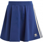 Adidas Originals logotipas siuvinėtas spalvų blokų dryžuotas sportinis laisvalaikio sijonas moteri&scaron;kas sijonas tamsiai mėlynas IR7470 S