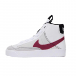 Nike Blazer Mid '77 Se 'Dance  White Rush Maroon' Ps Sportbačiai Riedlentės Batai DH8641-101 28