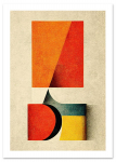 Plakat bauhaus abstrakcja 30x40 cm