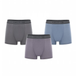 PurCotton Men's 7A Anti-Bacterial Cooling Cotton Boxer Briefs 3-Pack L