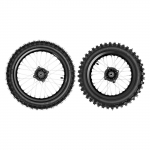 80/100-12 60/100-14 Motociklo Padangų ir Ratų Rinkinys, Didelio Sukibimo Guma su Aliuminio Ratlankiu Pit Bike, Purvo Dviratis, 200kg Apkrova, 2 Vnt. Kombinacija juoda