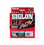 Sunline PE Line X8 Siglon Advance 300M PE 1.2 16LB Blue (6377) turkio mėlyna spalva