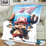 Anime VIENAS gabalas Tony Tony Chopper mink&scaron;tas flanelinis pledas dovana sofai lovai kelionei biurui &scaron;iltas rudens žiemos mink&scaron;tas užklotas Kalėdos 40x50in