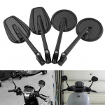 true carbon fiber motorbike moto rear view mirrors For Melalisa150 Longjia Victoria Sixties300i/150 mirror motorcycle rearview B