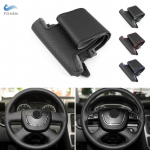 Skirta Skoda Octavia Superb 2009-2013 Citigo Fabia Roomster 2011 2012 Automobilio vairo dangtelis perforuota oda viduje Type B blue line