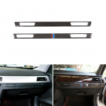 Real Carbon Fiber Center Control Copilot vandens puodelio laikiklio skydelio dangtelio apdaila, skirta BMW E90 E92 E93 2005 2006 - 2009 2010 2011 m. no color RHD