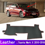 for Toyota Mark X X130 130 2010~2018 Leather Dashmat Dashboard Cover Pad Dash Mat Carpet Car Styling Accessories Left Hand Drive