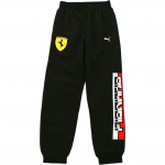 Puma X Ferrari Logotipas Tiesios kojos su rankogaliais Laisvalaikio kelnės Vyri&scaron;kos apatinės dalys Juodos 596138-02 XS