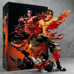 26cm/10.2colių One Piece Ace Anime Figūrėlė Portgas&middot;D&middot; Ace Veiksmo Figūrėlė Pvc Modelis Statulėlė Kolekcijos Papuo&scaron;alai Dekoracija Žaislai balta