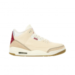 Air Jordan 3 Retro Mėnulio Naujieji Metai Vyri&scaron;ki Sportbačiai Rusvai Smėlio Spalvos Džinsiniai Sail-Gym-Red IR0910-400 36