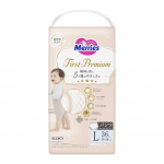 Merries First Premium 36 Dvigubas &scaron;velnus ka&scaron;myro prisilietimas [Didelės kelnaitės] (9-14 kg) skaičiuoti, balta