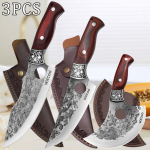 Nerūdijančio plieno Santoku Universalus Peilis Mažasis Peilis Unikalūs Peiliai A&scaron;trus Sashimi Peilis Virtuvės Daugiafunkcis Peilis Jautienos Peilis Žuvies Mėsos Kapoklė Kaulų Peilis 3PCS