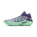 Li Ning Jie Ao 2High Basketball Shoes Men's High top Jade Green/Dragon Court Purple ABFU047-1 40