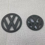 Nauja VW VOLKSWAGEN Nauji Emblemos 2vnt Pakeičiama Ženklelis Golf 7 MK7 2014 2015 2017 2016 Automobilio Priekinės Variklio Dangčio Grotelės Gal XXXXL matinė juoda spalva