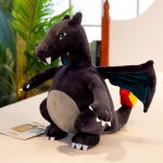 Didelio dydžio Pokemon Charizard Dragonite Anime figūrėlės Lėlė Pliu&scaron;iniai žaislai Mink&scaron;tas žaislas Kawaii Kambario dekoracija Žaislas Vaikams Kalėdinė dovana 23cm pilka