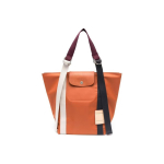 Longchamp Le Pliage Re-Play 24 Reguliuojamas spaudžiamas užsegimas Drobės ir odos petinė pirkinių krep&scaron;ys Moteri&scaron;kos rankinės Morkų 10203HCCP69 Basic Set (Bag)