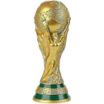 Oficialaus Pasaulio taurės trofėjo replika - 27/36cm dervos futbolo trofėjus gerbėjams ir kolekcionieriams