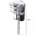 Naujas pakabinamas filtras akvariumams, mini filtras, USB, 2.5W, 250H/L Tinka akvariumams iki 30 cm