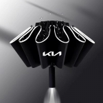 Pilnai automatinis automobilio skėtis su LED žibintuvėliu ir atspindinčia juosta KIA KN K3 K5 Sportage Rio Sorento Picanto Ceed priedams kxnhz00 black