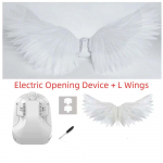 Balti Elektriniai Atsidarantys Sparnai Imituoti Perlinės Medvilnės Sparnai Kūrybi&scaron;ki Angelo Sparnai Nuotraukų Rekvizitai S Set white