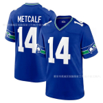 Seattle Seahawks NFL Futbolo Džersis Unisex Suaugusiems Sportinė Apranga Komandos Gerbėjų Apranga Ruduo Žiema XL blue