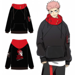 Anime Jujutsu Gojo Satoru Itadori Yuji Cosplay Kostiumas Suaugusiems Unisex Megztinis Paltai Atsitiktinė Hoodies Striukė Kelnės L red