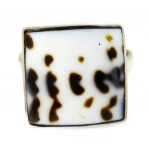 Les Tr&eacute;sors De Lily [G5059] - Bague Cr&eacute;ateur 'Kilimanjaro' blanc marron balta