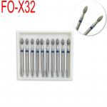 10 vnt Dental Deimantiniai kapai, vidutiniai FG 1,6 mm, skirti didelės spartos rankinio turbininio stomatologo įrankio dantų laboratorijos instrumentui FO-X32