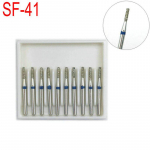 10 vnt. auk&scaron;tos kokybės deimantinės dantų kapos FG 1,6 mm, skirtos didelės spartos odontologijos instrumentui SF-41
