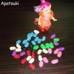 10 porų / siunta Lėlių aksesuarai Mi&scaron;rių spalvų mieli bateliai Kelly Doll 1/12 Baby Doll 3,5 colio mini lėlių batai vaikams žaislas įvairiaspalvis