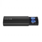TWS2 2in1 TWS belaidės ausinės Bluetooth 5.0 ausinės 5200mAh Power Bank belaidės ausinės Stereo Sport belaidės ausinės 5200mAh +TWS juoda