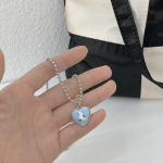 IF ME Paprasti apvalūs karoliukai karoliai Animacinis filmas Karvės &scaron;irdis Ki&scaron;kis Plaidas Pakabukas Moteri&scaron;ki Priedai Papuo&scaron;alai 1