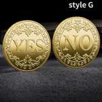 Kolekcionuojamos kriptovaliutos monetos Taip Ne Golden Dogecoin Xrp Cardano Shiba Inu Bitcoin monetų kolekcionieriui style G