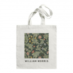 Pirkėjo krep&scaron;ys Vintage lapų gėlė William Morris Daugkartinė rankinė sulankstoma madinga drobė didelės talpos pirkinių krep&scaron;ys 24*26cm