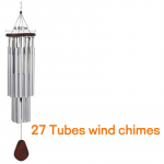 Vėjo varpeliai 27 Tubes wind chimes sidabras