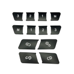 Car Window Glass Lift Button Sticker Door lock Unlock Button Cover Sticker For Mercedes Benz A B C E GLA CLA GLK GL ML GLE 12pcs per set