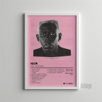 Pop repo muzikos albumo vir&scaron;elio atlikėjas Taileris Kūrėjas Plakatas Reperis Hip Hopas Rokas Gėlių berniukas Goblinas Drobės menas Namų sienos sofos dekoras 30x40cm No Frame