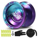 Aliuminio &bdquo;Yoyo Ball&ldquo; konkurencinė &bdquo;Yo Yo&ldquo; dovana su guolių stygomis pir&scaron;tine ir laikymo dėklu