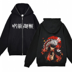 Anime Jujutsu Kaisen Striukės su pilnai užtrauktuku Satoru Gojo Spausdinti megztiniai Harajuku Streetwear Vyri&scaron;ki gobtuvai Didelio dydžio Y2K drabužiai S