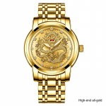 ONTHEEDGE tu&scaron;čiaviduris laikrodis vyri&scaron;kas plieno apyrankė tamsoje &scaron;viečianti kvarcinė juosta, atspari vandeniui tendencija, nemechaninis