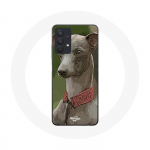 Coque pour Samsung Galaxy A32 5G L&eacute;vrier greyhound Gris