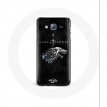 Coque pour Samsung Galaxy J7 2016 Game of Thrones Saison 8 Le Tr&ocirc;ne de Fer La maison Stark Logo L'hi
