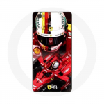 Coque pour Huawei P8 Formule 1 Sebastian Vettel F1 Rouge