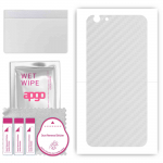 apgo Protective Skin Sticker for the back compatible with Apple iPhone 6s, Wrap Film, Foil, Vinyl - Pattern Transparent Carbon