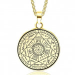 Septynių arkangelų antspaudas vyrų karoliai Vintage Solomon Talisman karoliai apsauginiai papuo&scaron;alai