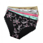 Moteri&scaron;kas apatinis trikotažas Medvilninis vidurio juosmens ra&scaron;tas su gėlėmis Sexy Lace Lace Moteri&scaron;kas kelnaitės Kelnaitės kelnaitės Didelio dydžio apatinis trikotažas moterims 6 vnt.