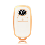 TPU Smart Remote automobilio raktų dėklo dangtelis, skirtas Toyota Perodua Malaysia automobilio raktų apsaugai automobilio raktų pakabukas, 2 mygtukų raktų pakabuko apsaugai