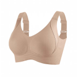 Besiūlė liemenėlė Push Up moterims Belaidė Bralette Seksualūs apatiniai Patogūs ploni kau&scaron;eliai moteri&scaron;kas apatinis trikotažas M-3XL 2XL smėlis