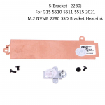 M.2 Nvme 2230 2280 SSD laikiklis radiatorius, skirtas Dell G15 5510 5511 5515 ne&scaron;iojamiesiems kompiuteriams 5(Bracket+2280)