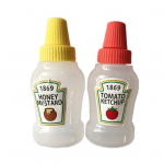 Yousheng 2 vnt. 25 ml kūrybingas salotų padažo buteliukas, ergonomi&scaron;kas, nepralaidus, plastikinis pomidorų padažo buteliukas namams 2pcs